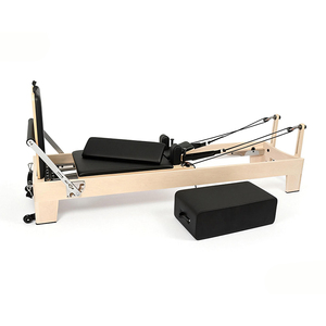 Nuevo Reformer de Pilates de Alta Calidad en Madera de Arce Blanco Americano para Uso Comercial y Doméstico, con Alta Capacidad de Carga, Tabla de Salto y Caja Cuadrada - Product Image 6