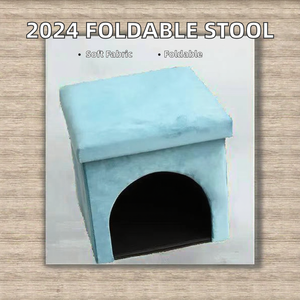 2024 Hot-Selling Foldable Fabric Ottoman <b>Storage</b> <b>Stool</b> for Living Room Bedroom Hospital or Gym - Product Image 3
