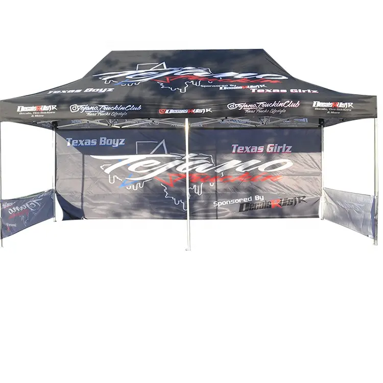 Harga pabrik Cina produsen Gazebo Canopi tenda 10x10 10x20 Pop Up kustom cetak bingkai aluminium dapat diandalkan tenda acara dagang dengan Logo