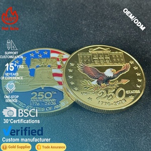 Moneda Conmemorativa del 250 Aniversario <span class=keywords><strong>de</strong></span> Estados Unidos, Campana <span class=keywords><strong>de</strong></span> la Libertad <span class=keywords><strong>de</strong></span> Metal, Oro Antiguo Coleccionable, Suministro <span class=keywords><strong>de</strong></span> Fábrica - Product Image 1
