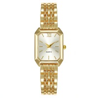 Nuevo Reloj de Pulsera de Cuarzo Rectangular Minimalista y Elegante para Mujer, con Correa de Aleación Ligera de Lujo, Éxito de Ventas en el Extranjero