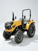 Tracteur diesel 50 CV à quatre roues motrices avec châssis renforcé pour l'agriculture sur petites surfaces, avec boîte de vitesses 8+8, fournisseur chinois