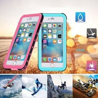 Étui de téléphone antichoc en TPU+PC au design sportif pour 7/8/SE2, coque étanche pour la plongée en extérieur avec support de téléphone inclus