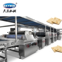 Machine automatique de fabrication de biscuits durs et mous, de craquelins, d'Oreo, de biscuits et de cookies, ligne de production de biscuits