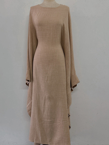 Elegante Abito da Donna con Maniche a Pipistrello, Design Antistatico e Aderente in Vita, Materiale in Poliestere, Ideale <span class=keywords><strong>per</strong></span> Feste Autunnali a Dubai - Product Image 3