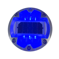Borneaux de signalisation routière solaires LED ultra-minces avec base en aluminium, étanches IP55, à lumière clignotante/constante, pour avertissement de circulation encastré