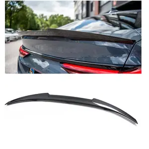 3m Tape Installation Carbon Fiber For BMW 2 Series F44 M235i 2021+ M4 Style Ducktail Spoiler Rear Trunk Lip Tail Wing