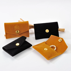 <b>Mini</b> Luxury High Jewelry <b>Bag</b> Velvet Suede Microfiber Packaging <b>Bag</b> 7*5cm Multifunctional Microfiber Travel Roll - Product Image 1