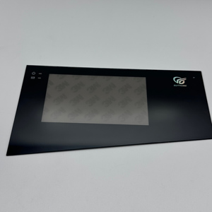 Panneau tactile en verre trempé sérigraphié sur mesure avec fenêtre d'affichage pour lecteur de contrôle d'accès d'ascenseur - Product Image 4