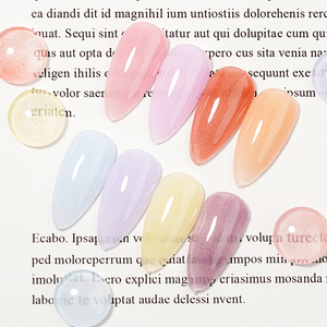 BD Jelly Bean Gel Polish Candy Nude Color <span class=keywords><strong>Vernis</strong></span> <span class=keywords><strong>Semi</strong></span> <span class=keywords><strong>Permanent</strong></span> Soak Off Laque Glitter Shimmer Hema/Tpo/Hpma Free Vegan - Product Image 2