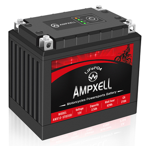 แบตเตอรี่สตาร์ทมอเตอร์ไซค์ AMPXELL 12V 3.5Ah 45Wh รุ่น CA210A สำหรับยานยนต์กำลังสูง อัตราการคายประจุสูง สำหรับเครื่องกำเนิดไฟฟ้า AMX12-35FQ 12V 3.5Ah 45Wh C - Product Image 2