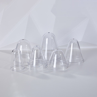 Bouteille à Café Transparente en Plastique PET 250ml 330ml 500ml 650ml 202# Tasse Gobelet pour Boissons Gazeuses