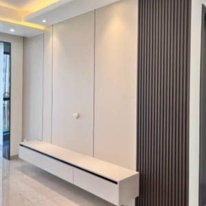 PVC Bamboo Wood Wall Panels Customizable Interior Background <strong>Boards</strong> with Widths of 1.22M and Lengths of 2.44M 2.6M - Product Image 4