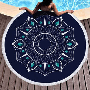 Toallas de Playa con Estampado de Mandala, Toalla de Baño Personalizada de Secado Rápido, Absorbente, Antiarena, Grande, de Poliéster, Ecológica para el Verano - Product Image 6