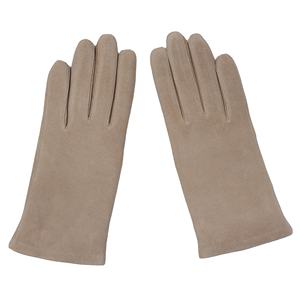 Temel stil yumuşak koyun süet bayan deri eldiven - Product Image 2