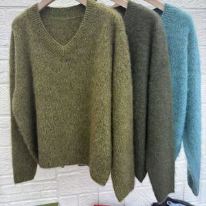 <span class=keywords><strong>Pull</strong></span> en laine tricoté pour <span class=keywords><strong>femme</strong></span>, doux pour la peau, <span class=keywords><strong>pull</strong></span> à <span class=keywords><strong>col</strong></span> en <span class=keywords><strong>V</strong></span>, <span class=keywords><strong>pull</strong></span> épais pour l'hiver, <span class=keywords><strong>prix</strong></span> d'usine - Product Image 6