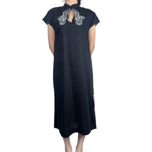 ชุดเดรสแฟชั่นสวยหรู แขนสั้น สีดำ สไตล์ใหม่ สำหรับผู้หญิง - Product Image 6