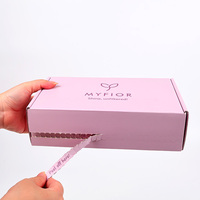 Individuell Bedruckte Geprägte Rosa Kartonversandbox mit Silberfolie-Personalisierung für Schuhe und Recycelte Kartonverpackung
