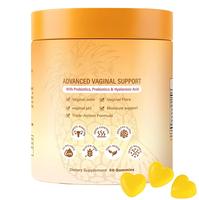 Gummies de Soutien Vaginal Triple Action avec Probiotiques, Prébiotiques et Acide Hyaluronique pour les Odeurs, l'Équilibre du pH et l'Hydratation - 60 Comprimés