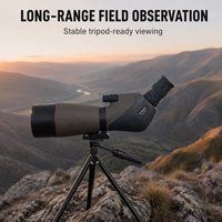 Longue-vue angulaire 16-48x70 BAK4 FMC HD avec zoom, étanche et anti-buée pour le tir sur cible, la chasse et l'observation des oiseaux