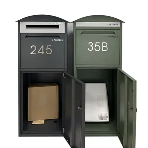 JDY New Modern Freestanding Outdoor Mailbox Freestanding Parcel Box