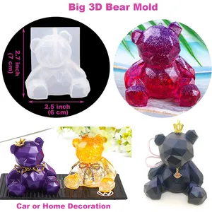 Timesrui DIY Crystal Resin Tool Set Jewelry Bear Silicone Molds And Accessories Kit Resin Beginners Friendly