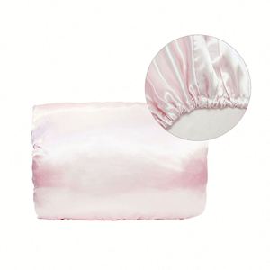 Housse anti-poussière en satin pour oreiller, taie d'oreiller personnalisable avec logo, 100% polyester, pour cheveux et peau, cadeau promotionnel de voyage - Product Image 2