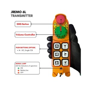 Télécommande radio industrielle avec potentiomètre pour camions-échelles et ferme intelligente, AC/DC, JEICO JREMO 6L Fabriqué en Corée - Product Image 3