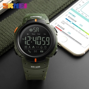 Montre digitale sportive pour homme SKEMI <span class=keywords><strong>1301</strong></span>, chronographe en silicone, montres LED de luxe, date automatique, calendrier, alarme pour homme - Product Image 3