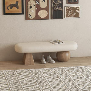 Taburete moderno de estilo nórdico <span class=keywords><strong>para</strong></span> puerta de entrada del hogar, taburete <span class=keywords><strong>para</strong></span> cambiar zapatos, extremo de cama portátil, Banco de montaje <span class=keywords><strong>para</strong></span> dormitorio, apartamento, sala de estar - Product Image 3