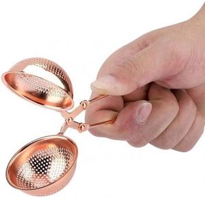 Infusor de Té de Malla Metálica de Acero Inoxidable Color Oro Rosa con Forma de Bola, para Hierbas y Hojas Sueltas, Promocional y Bonito - Product Image 4