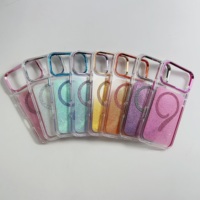 Casing HP INS Style Glitter Electroplated Magnetik Trendy Anti Benturan untuk Wanita untuk iPhone 17 16 15 Pro Max