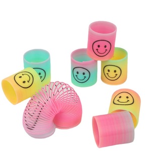 Mini anneau arc-en-ciel avec visage souriant, 2.8x3.5cm, anneau magique télescopique pour enfants de 4 à 6 ans, jouet - Product Image 5