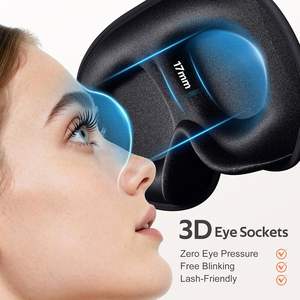 <span class=keywords><strong>Masque</strong></span> de sommeil 3D doux 100% occultant, sans pression, compatible avec les cils, idéal pour dormir sur le côté, <span class=keywords><strong>masque</strong></span> de voyage noir pour les yeux - Product Image 3