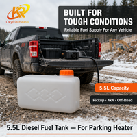 OkyRie – réservoir de carburant, huile, Diesel, bouteille d'eau, Kit de canette pour voiture électrique, chauffage de stationnement, conteneur de carburant anti-éclaboussures