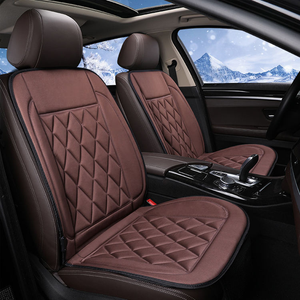 Coussin chauffant pour <span class=keywords><strong>siège</strong></span> de <span class=keywords><strong>voiture</strong></span> WANPU 12V 24V, chauffage rapide en 29 secondes, polyester, température réglable avec <span class=keywords><strong>protection</strong></span> contre la surchauffe pour voitures et camions - Product Image 4