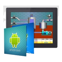 Écran tactile Android 18,5 pouces entièrement scellé en aluminium, ordinateur tout-en-un avec système d'exploitation Android 14 pour KIOSK, ATM, automatisation, CNC, HMI
