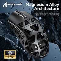 Avec Dongle 8K Tri-mode 26000DPI PAW3395 Sensor Mouse ATTACK SHARK R3 Magnesium Alloy Gaming Mouse