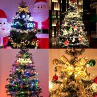 Guirlande lumineuse LED de Noël en forme de ruban, boîte cadeau, étanche, alimentée par piles, écologique, décoration d'ambiance ciel étoilé pour les pièces
