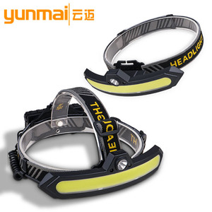 XPE COB Headlamp LED Rechargeable Type C Outdoor Wide Floodlight Sensor Headlight - Product Image 3