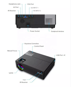 Projecteur portable Android 9 LED LCD 1080P Full HD 4K pour cinéma, jeux vidéo, multimédia et films à domicile 2026 - Product Image 5