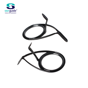 Guida Seaguide XQG doppio piede telaio in acciaio inox guida di <span class=keywords><strong>pesca</strong></span> anello di zirconio nero <span class=keywords><strong>per</strong></span> Spinning e fusione canna <span class=keywords><strong>da</strong></span> <span class=keywords><strong>pesca</strong></span> 1 pz - Product Image 5