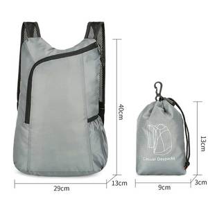 Sac à dos de randonnée léger et portable avec logo personnalisé, imperméable, pour la randonnée, l'escalade, sac à dos de jour, grande capacité, sac à dos pliable pour le sport - Product Image 2