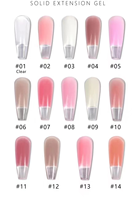 Gel 3D non collant pour nail art avec logo personnalisé, conception de marque privée, fournisseurs OEM ODM, bouteille LED professionnelle pour la construction d'ongles