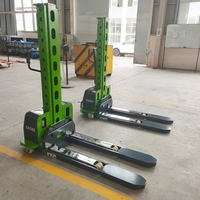 Transpalette Électrique Autoporté Robuste SAFER 500 kg avec Moteur 12V DC, Batterie Plomb-Acide et Déplaceur Latéral pour