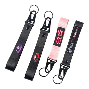 Nhà Sản Xuất Thiết Kế Xe Máy Tên Thương Hiệu Vá Thêu Keychain Khuyến Mãi Tùy Chỉnh Chất Lượng Logo Dệt Dây Buộc Dây Đeo - Product Image 6