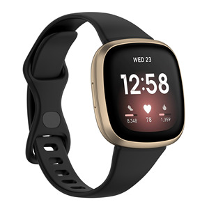 Bandes en silicone souple pour <span class=keywords><strong>Fitbit</strong></span> Versa 4 / <span class=keywords><strong>Fitbit</strong></span> Versa 3 / <span class=keywords><strong>Fitbit</strong></span> Versa <span class=keywords><strong>sense</strong></span> Bandes de <span class=keywords><strong>sport</strong></span> réglables pour versa4 - Product Image 1