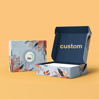 Boîtes d'expédition personnalisées en carton ondulé noir recyclable pour chaussures et vêtements, impression personnalisée en gros