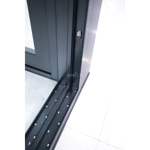 זכוכית אמי nfrc אלומיניום מסגרת זכוכית הזזה דלתות צרפתית חלונות אלומיניום חיצוני ודלתות קיר הזזה דלתות פטיו - Product Image 4