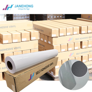 1.37 X 50m PVC <strong>Printable</strong> Large Format Permanent Bubble Free Solvent-based Grey <strong>Vinyl</strong> Self <strong>Adhesive</strong> <strong>Roll</strong> for Exhibition - Product Image 1
